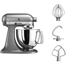 Планетарний міксер KitchenAid Artisan 5KSM125ECU з відкидним блоком сріблястий Планетарний міксер KitchenAid Artisan 5KSM125ECU з відкидним блоком сріблястий