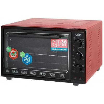 Електрична піч Artel MD 3618 L Black/Red Електрична піч Artel MD 3618 L Black/Red